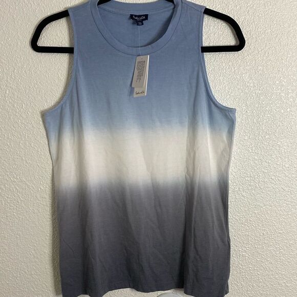 NWT- Splendid-Peri Dip Dye Jersey Cotton Crew Neck Tank Top- Size XS - Picture 3 of 9